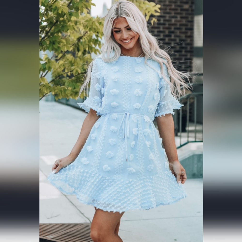 Swiss Dot Mini Dress - image 5